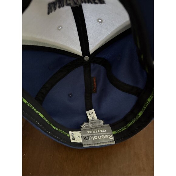 Vancouver Canucks Reebok Center Ice NHL Piped Bill Hockey Cap Hat L/XL - Picture 5 of 10